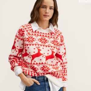 Mango Christmas Sweater size L